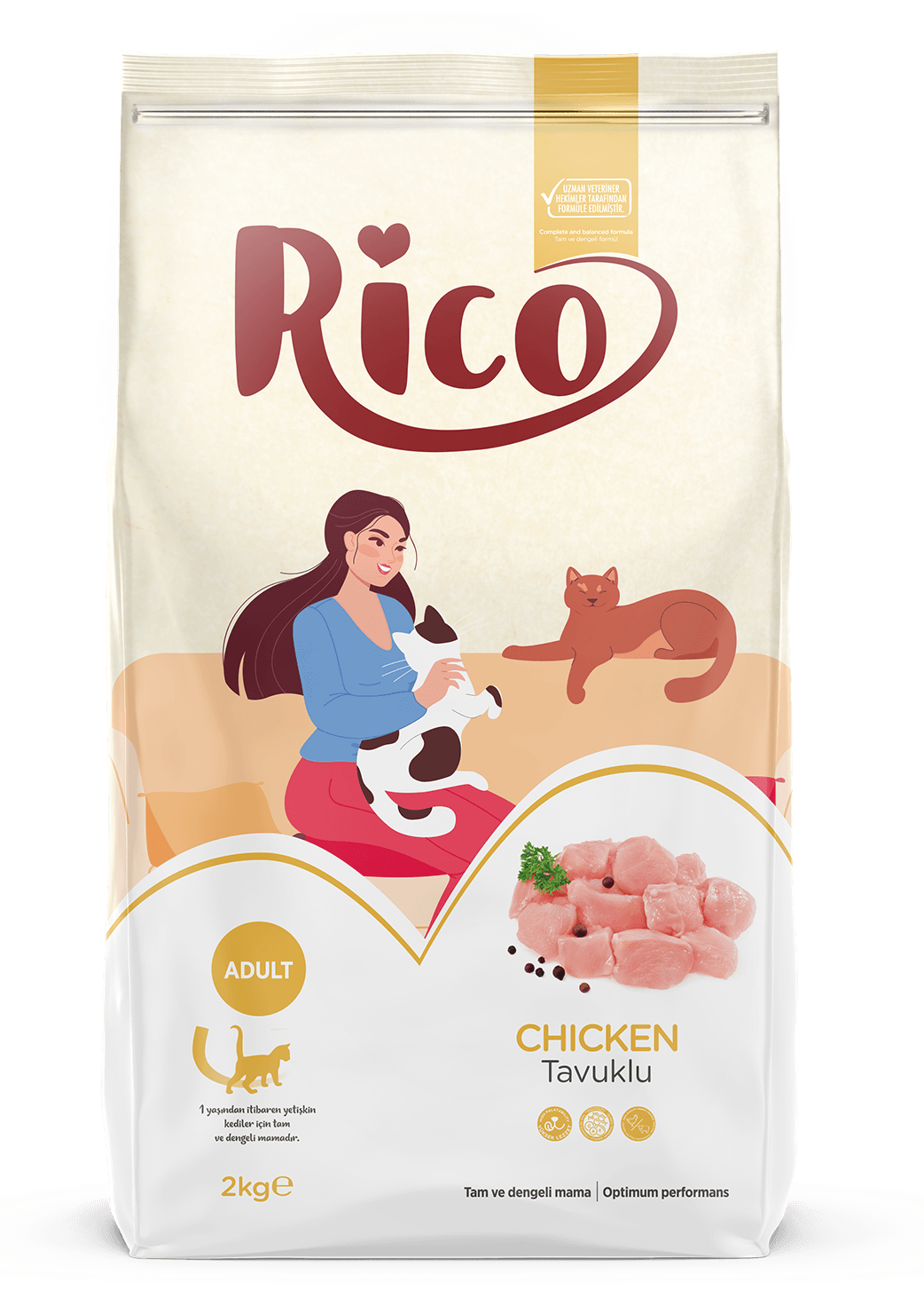 RICO Tavuklu Yetişkin Kedi Maması